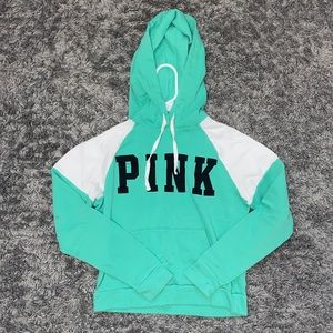 pink || teal hoodie